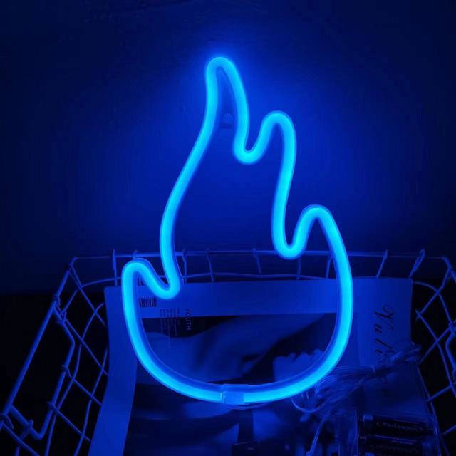 Fire Flame Neon Sign LED Light