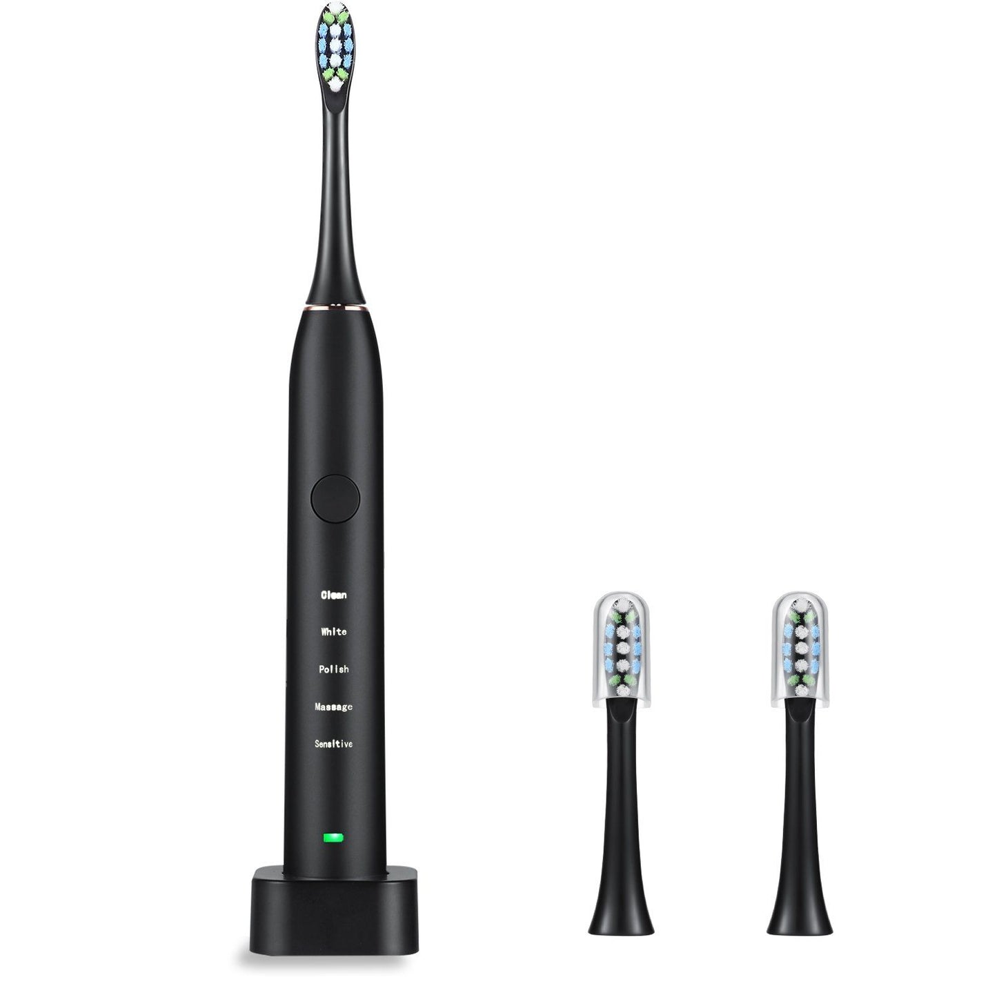 Electric Toothbrush IPX7 with Replacement Heads Set