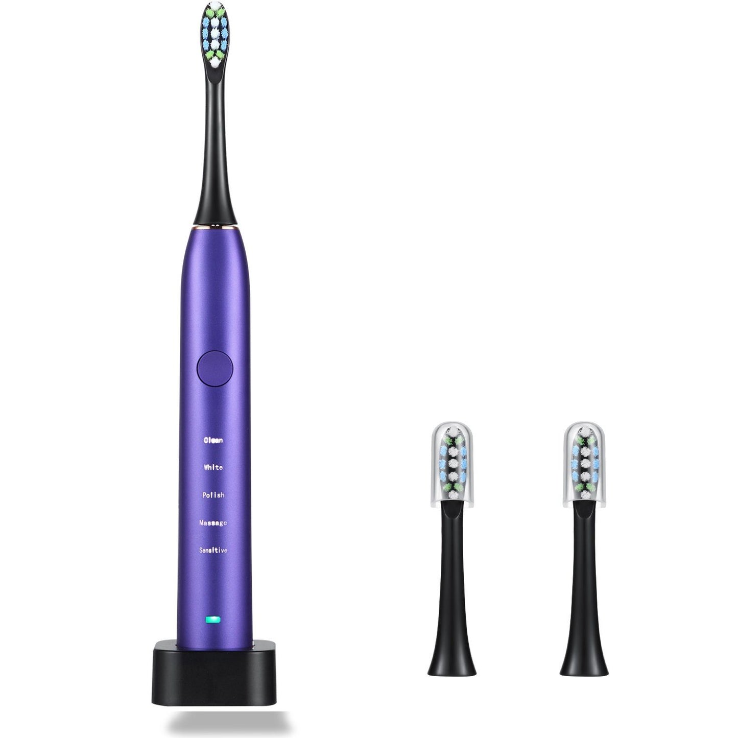 Electric Toothbrush IPX7 with Replacement Heads Set